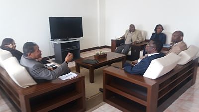 Visite de Courtoisie de Theodor HOLO, ancien président de la Haute Cour de Justice de la République de Bénin au Président du CFM (Ampefiloha 25 Juillet 2018)